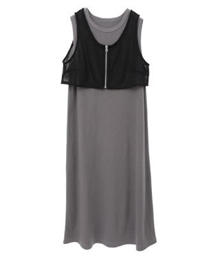 AMERICAN HOLIC 【WEB限定】2点セットカットワンピース Charcoal Gray