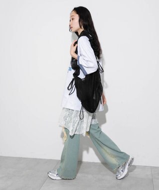 WEGO ドロストギャザーショルダー 柄2