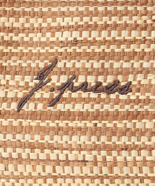 J.PRESS LADIES 【WEB限定・A4サイズ収納可】 マダガスカルラフィア トート バッグ ベージュ系2