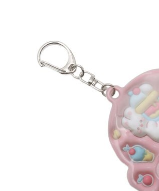 WEGO 【痛バ＆推し活グッズ】ぷっくりアニマルカードホルダーキーホルダー ピンク