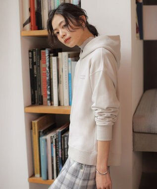 J.PRESS LADIES 【WEB限定】ロゴ裏毛 パーカー 【WEB限定】ベージュ系