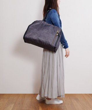 ACE BAGS & LUGGAGE HAyU × ace.  ユッカ トートバッグ B4サイズ 17838 チャコール（ネコヘッド柄）