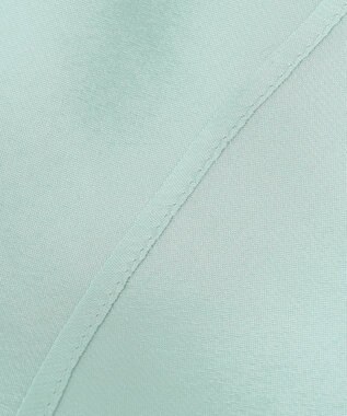 ICB 【洗える】ヌーディスローン  バンドカラーブラウス ライトグリーン系