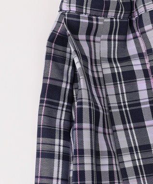ANY KIDS チェックプリーツスカパン ネイビー