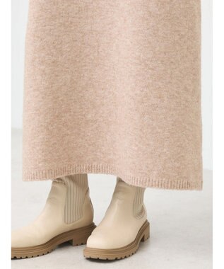 earth music&ecology Ｓｅｔ２点クロスニット＋ノースリーブニットワンピース Beige