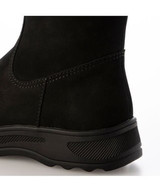 ing <ing>【WEB限定】ボリュームソールロングブーツ ブラックヌバック