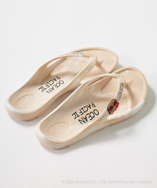 OP／FILA 【Ocean Pacific×ハローキティ】ビーチサンダル ベージュ