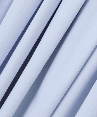 uncrave クールタッチカラータイプライター フレアスカート サックス