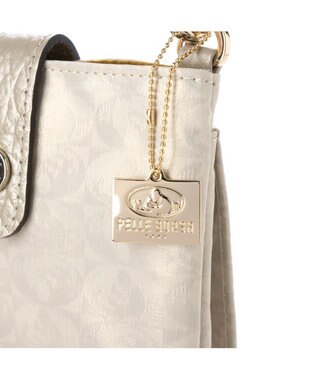 PELLE BORSA パスポートサイズショルダーバッグ Alive アライブ 4306 シャンパンゴールド
