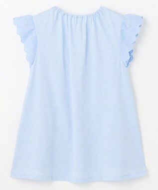 組曲 KIDS 【150-160㎝】フラワーエンブロイダリー チュニック スカイブルー系