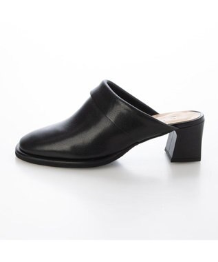 MODE ET JACOMO <D'ICI>クラシカルチャンキーヒールミュール ブラック