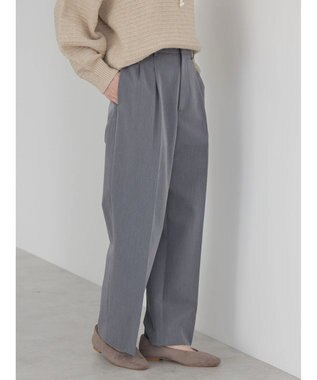 AMERICAN HOLIC 美・美・美あったかタックワイドパンツ Gray Mixture
