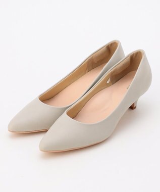 ANY SIS 【22.5~24.5cm】ローヒールレディライク パンプス ライトグレー