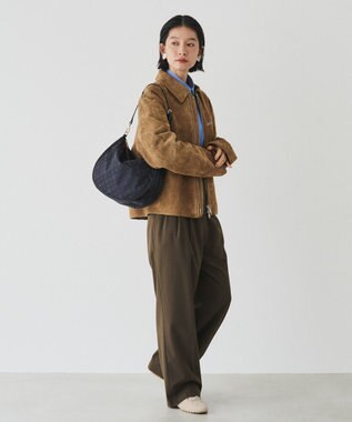 russet ナイロンジャガード2WAYショルダーバッグ(CE-1620) Black/Navy