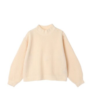 earth music&ecology マットベロアモールプルオーバー Ivory