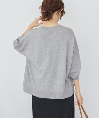 AMERICAN HOLIC バイパチルーズニットプルオーバー Light Gray Mixture