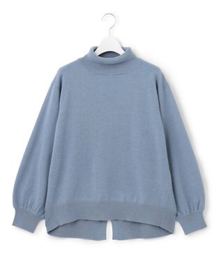 J.PRESS YORK STREET 【WOMEN】ロールネックプルオーバー サックスブルー系