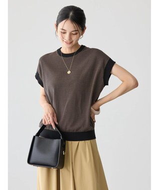 AMERICAN HOLIC フレンチスリーブニットプルオーバー Border