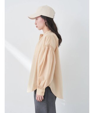 earth music&ecology シャーリングシャツ Beige