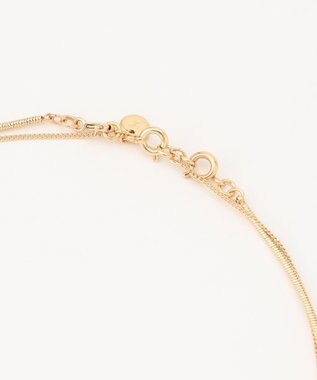 自由区 3WAYストーン ネックレス ゴールド×ブラック