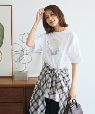 Green Parks ■ＦＲＵＩＴ　ＯＦ　ＴＨＥ　ＬＯＯＭ　箔ロゴｐｔＴＥＥ Off White