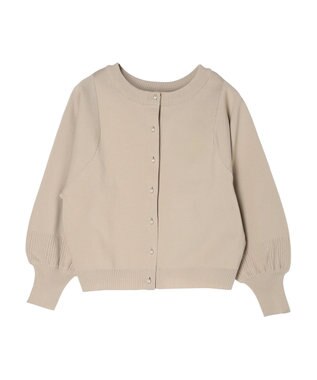 Green Parks ・ｆｕｒｒｙ　ｒａｔｅ２ｗａｙかる~いニットカーデ Light Beige