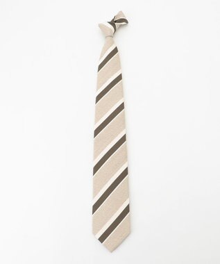 JOSEPH ABBOUD 【日本製】メランジレジメンタル ネクタイ ベージュ系1