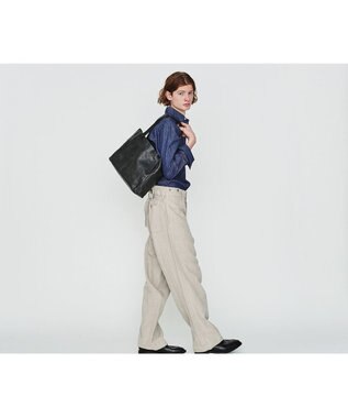 genten ルヴィド 手提げバッグ ダークグレー