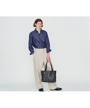 genten ルヴィド 手提げバッグ ダークグレー