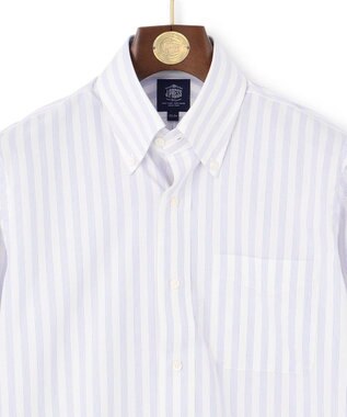 J.PRESS MEN 【PREMIUM PLEATS / 形態安定】ダッパーストライプシャツ / B.D. サックスブルー系1