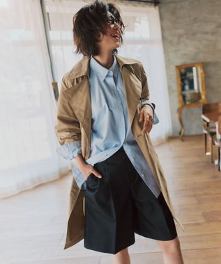 UNFILO 【WEB限定カラー】コットン オーバーシャツ ブルー