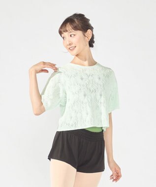 Chacott イージーフィットショートトップ アクアグリーン