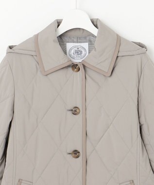J.PRESS LADIES 【洗える・撥水】プレミアムBasicキルティング ショート コート モカベージュ系