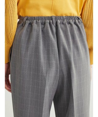 Green Parks きれいシルエットチェックパンツ Glen Check