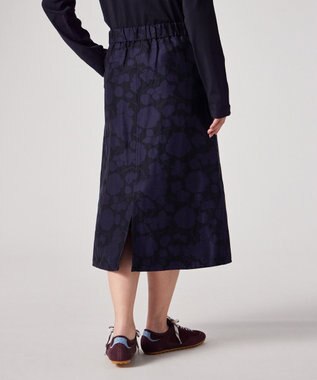 Paul Smith Perforated Floral ジャカード スカート ネイビー