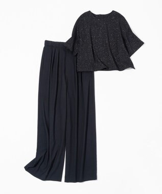 23区 S 【MAG×スタイリストコラボ】ラメオックス セットアップ ネイビーラメ×ネイビー