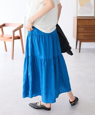 CRAFT STANDARD BOUTIQUE シャイニーワッシャースカート Blue