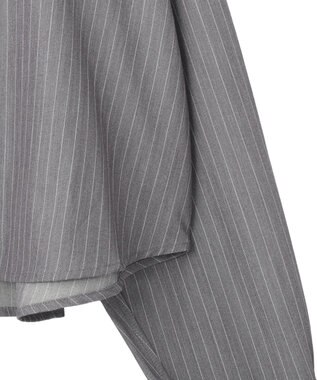 AMERICAN HOLIC 【2点セット・マルチ機能】タイトスカート+ショート丈シャツ Stripe Gray