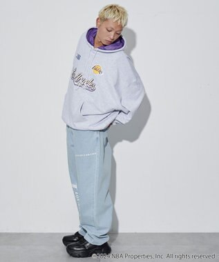 WEGO 【ユニセックス着用ITEM】別注NBAデニムパンツ デニム淡色