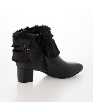 ing <Pitti>4WAYファービジューリボンベルトショートブーツ ブラック