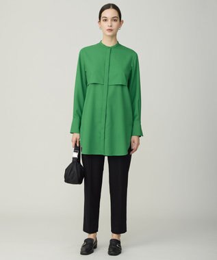 ICB L ウォッシャブルライトウール スティックパンツ ブラック