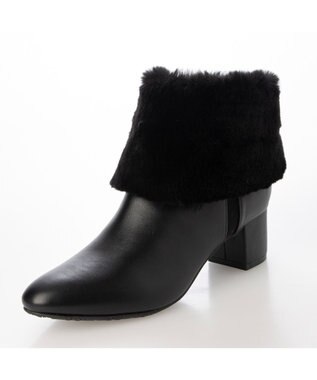 ing <Pitti>4WAYファービジューリボンベルトショートブーツ ブラック