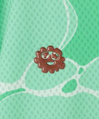 PW CIRCULUS 【MEN】WATER SURFACE プリントモックネックT ゴルフ ピーコックグリーン系5