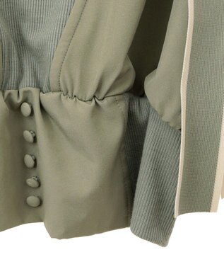 Green Parks ・ｓｗｉｎｇ　ｂｙ　ショルダーリボンノースリーブ Black