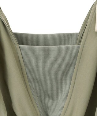 Green Parks ・ｓｗｉｎｇ　ｂｙ　ショルダーリボンノースリーブ Black