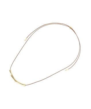 YECCA VECCA パイプコードネックレス Gold