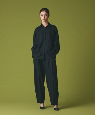 GRACE CONTINENTAL ウールミリタリーシャツ ブラック