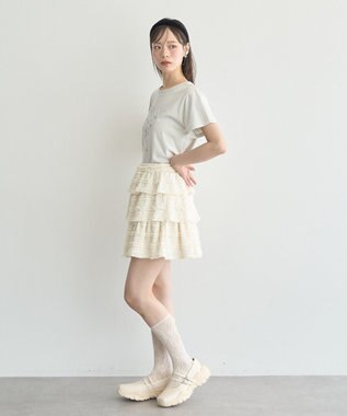 earth music&ecology ＯＲｉｅｎｔａｌ　ＴＲａｆｆｉｃ　メリージェーンスニーカー Ivory