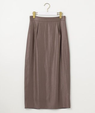 ANY SIS 【洗える】ソフトグリッターペンシル スカート モカ