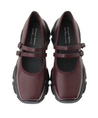 earth music&ecology ＯＲｉｅｎｔａｌ　ＴＲａｆｆｉｃ　メリージェーンスニーカー Bordeaux